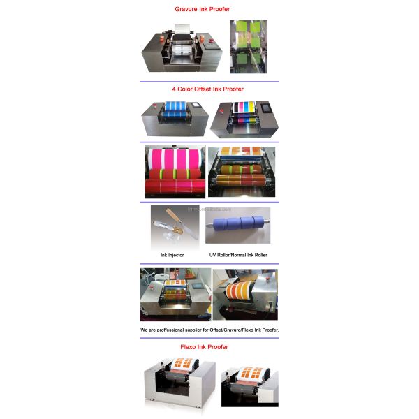 Automatic Color Mixing Offset Proofer 225mm Roller Width Flexo Gravure Ink Printing Test Equipment