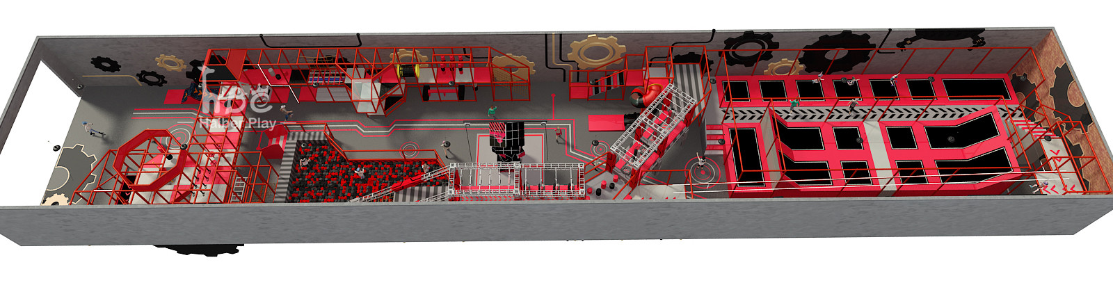 Custom Indoor Playground Equipment for Kids Jungle Ocean Castle Themes