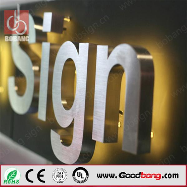Quality professional custom shape vacuum forming 3D LED advertising channel letter sign for sale