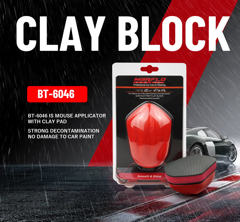 Square Shape Red Car Clay Block With BSCI ISO-9001 Certification