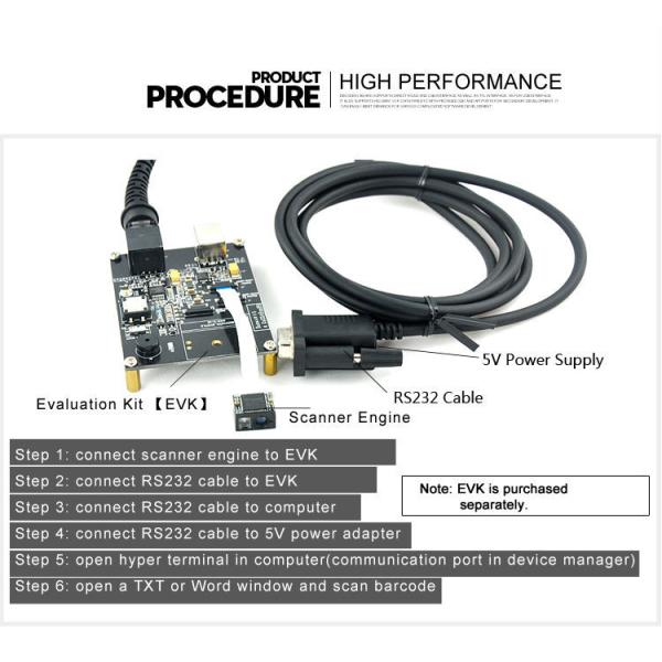 0.76 W Auto - Reading Barcode Reader Module LV3080 With Red LED Light