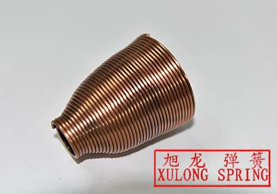xulong spring supply copper plating cup shaped springs special springs for display 
