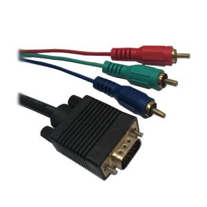 Buy cheap gold plated VGA to 3RCA AV Audio Video M/M Cable, vga 3rca cable product
