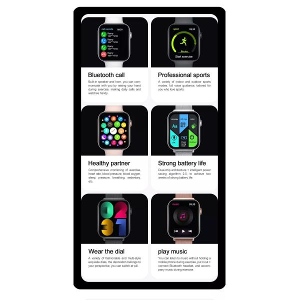 1.78 Inch Tracker Bluetooth Calling Smartwatch For Android Ios