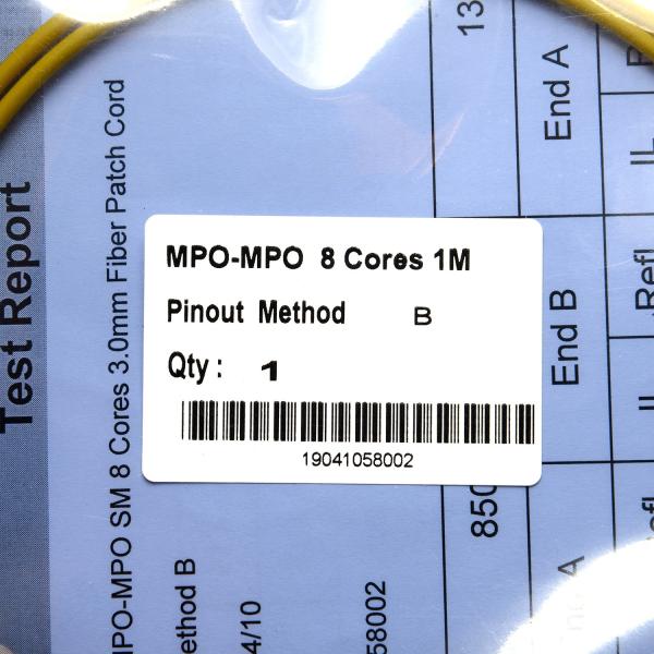 OM3 / OM4 Fiber Optic Patch Cord , MPO Fiber Cable 3mm For CATV