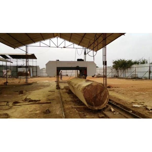 80HP Diesel Large Bandsaw Mill 2500mm Automatic Saw Mill Machine