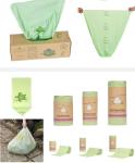 Starch Compostable Disposable Biodegradable Plastic Custom Printed Flat Garbage