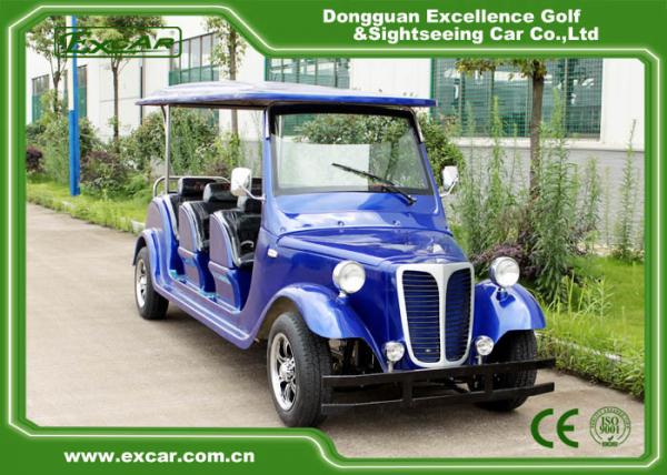 Quality Energy Saving Classic Golf Carts With 3 Row Blue Color Vintage Type for sale