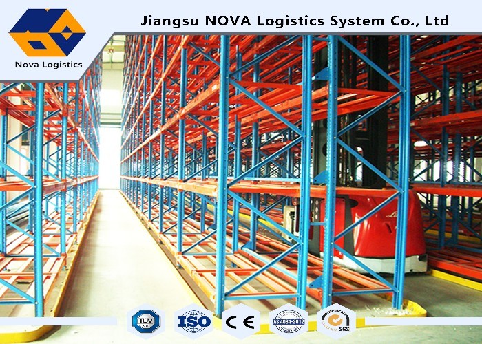 Buy cheap SS400 Conventional Galvanized VNA Pallet Racking For Textile Industry product