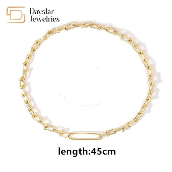 18k Gold Plated Diamond Zircon Jewelry Set Horseshoe U Geometric