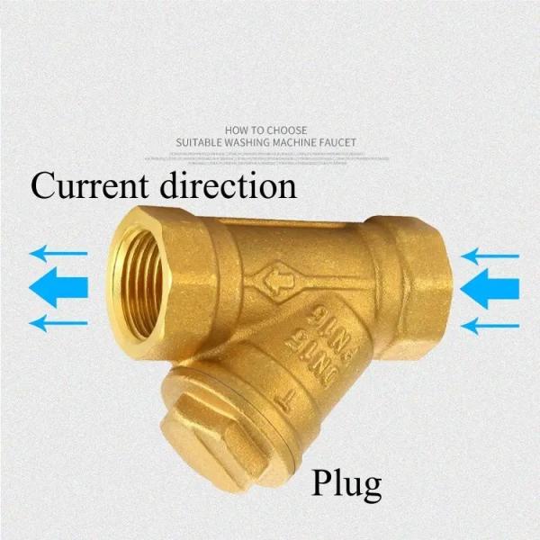 Water Meter Front Y Brass Filter Heat Pump Air Conditioning Filter HVAC Heating