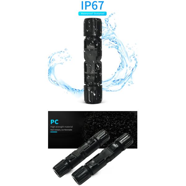 Dust Resistant Cable Connectors Quick Connect High Mechanical Endurance