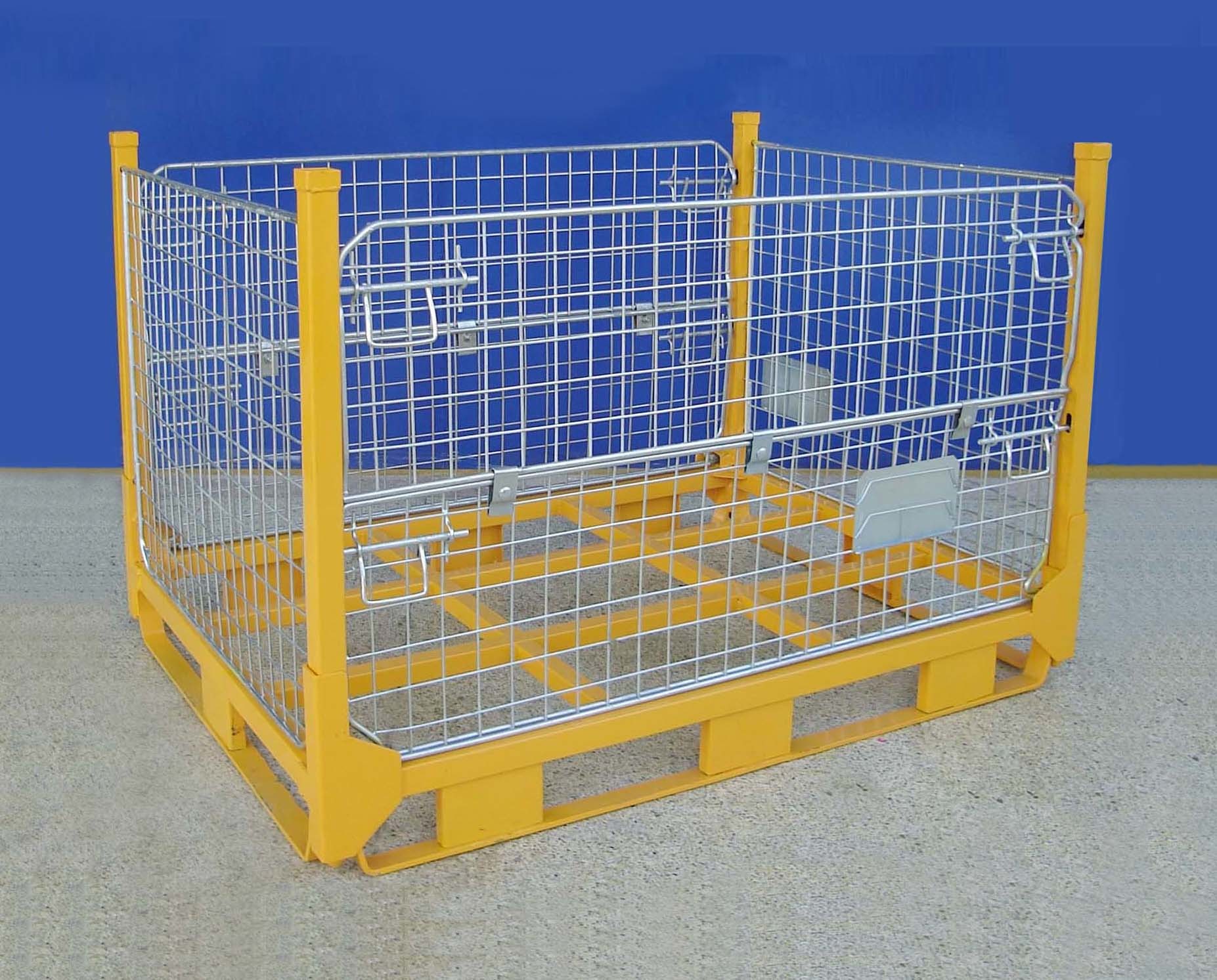 Buy cheap Heavy Duty Collapsible Wire Container For Warehouse Material Handling product