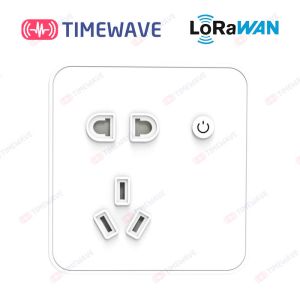 Wall Mounted Smart Plug Socket Mobile NFC Configuration LoRaWAN
