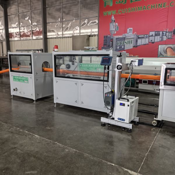 HDPE Carbon Spiral Cable Protection Conduit Manufacturing Machine Plastic Pipe Production Line