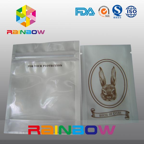 Font Anti Static Packaging Bag / Stand Up Pouch With One Side Transparent