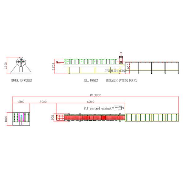 High Speed Stud And Track Roll Forming Machine , Sheet Metal Roll Forming Machines