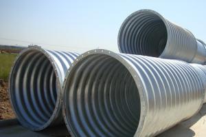 Buy cheap Steel Pipe / Corrugated Steel Pipe Culvert is a flexible structure adapt to different terrain subsidence product
