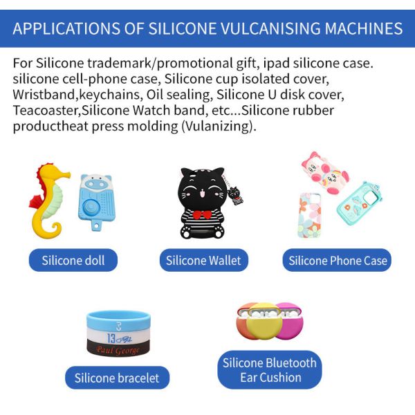 50T Vulcanizing Machine Silicone Bracelet Heating Press Mold Machine