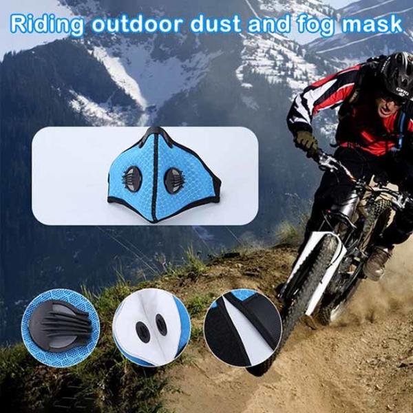 Comfortable Antibacterial Face Mask Cloth Activated Carbon Filter Respirator
