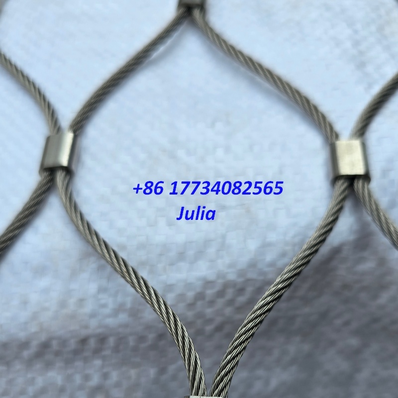 Safety Fences Cable Wire Mesh Ferrule Mesh Anti Drone Netting 3m X 3m