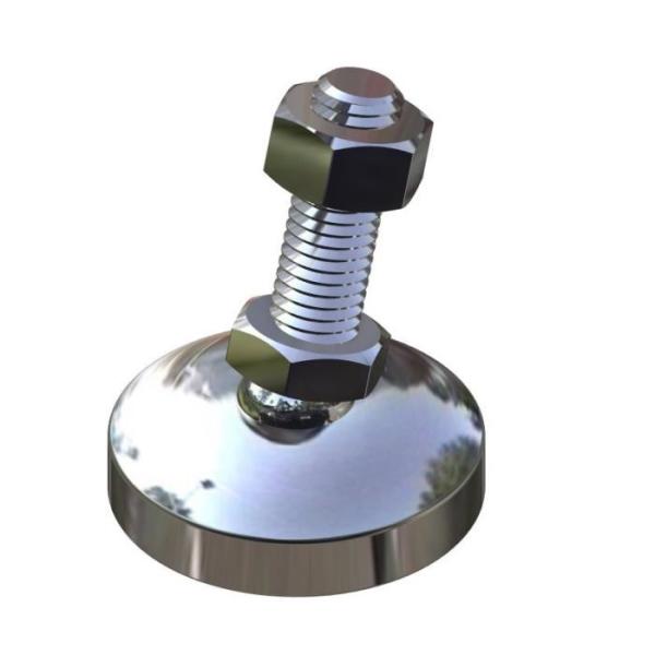 M12 Stainless Steel Adjustable Leveling Feet With Rubber Pad SGS ISO9001