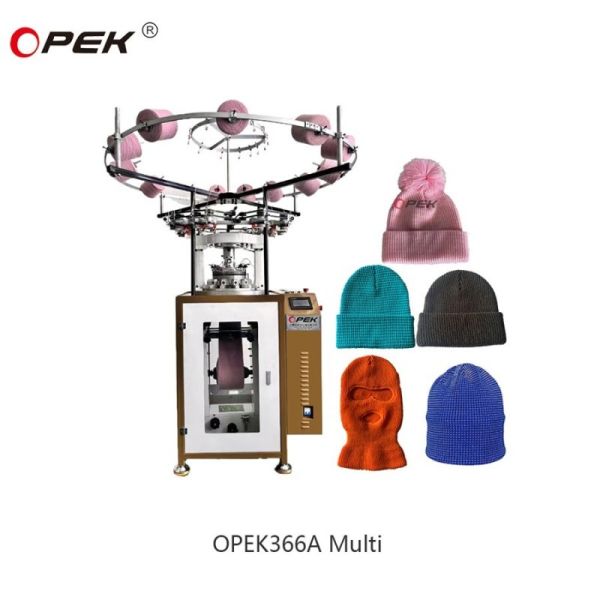 OPEK 366A Multi New Pattern Weaving Works for Rib Hats Knitting Machine