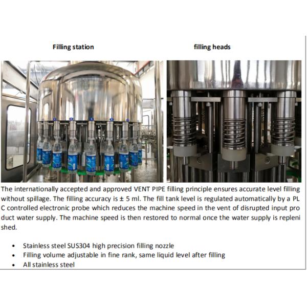 CGF18 18 6 6000BPH Fully Automatic Bottle Filling Machine Accuracy 99.9%