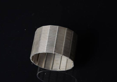 Corrosion Resistance Welded Wedge Wire Screen High Temperature Silver