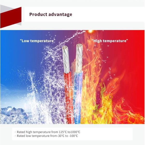 10KV UL3122 Flexible Electrical Wire 300V 200C Silicone Rubber Wire