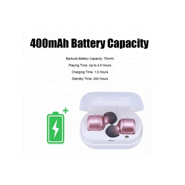 Portable Wireless Noise Cancelling Earbuds 1 . 5 Hours Charging Time