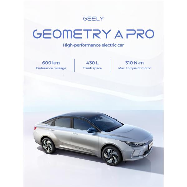 GEELY GEOMETRY A PRO High-performance electric car 600 kmEndurance mileage 430 L 310 N.m Trunk spaceMax. torque of motor