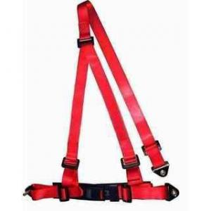 Buy cheap Buckle Style Red Racing Safety Belts With Bolts / 3 Point Retractable Seat Belts product