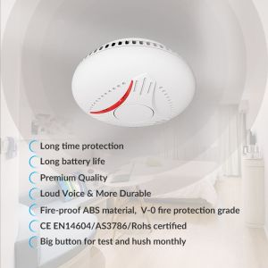 Buy cheap 433mhz Interconnected Wireless Smoke Alarms OEM Homekit Smoke Detector product
