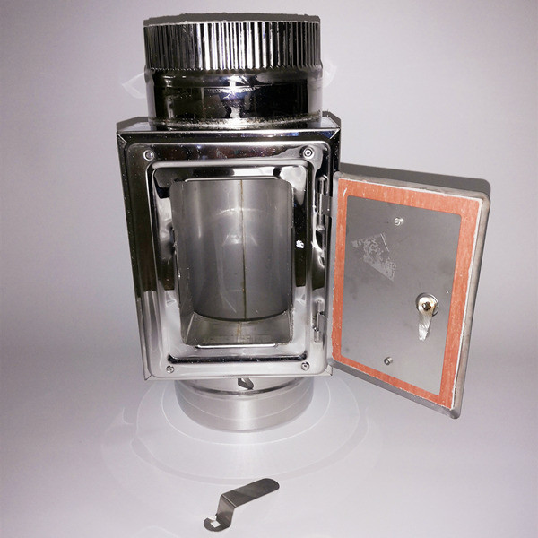 6" Inner Diameter Class A Double Wall Chimney Pipe Insulation Tee With Cap