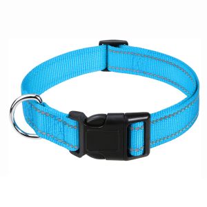 Stylish Nylon Pet Collar Rust Resistant Waterproof Reflective Dog Collars