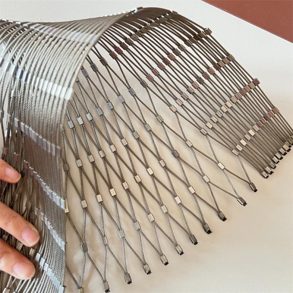 Quality Stainless Steel Ferrule Rope Mesh Netting for sale