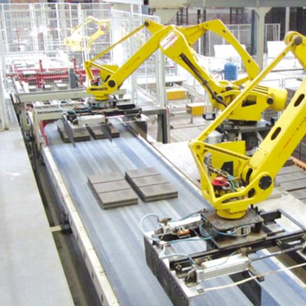 700kg Brick Robot Stacker Automatic Brick Making Machine Yellow