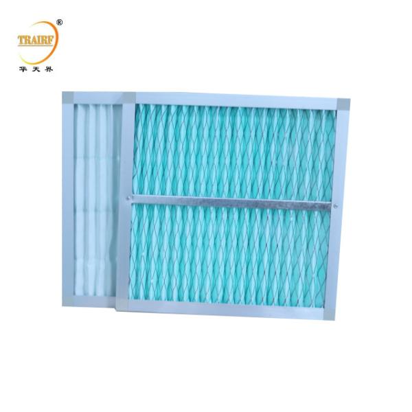 G4 F5 F6 F7 F8 F9 Pre Pleated Media Filter Industrial Panel Air Filter For Laminar Flow Hood