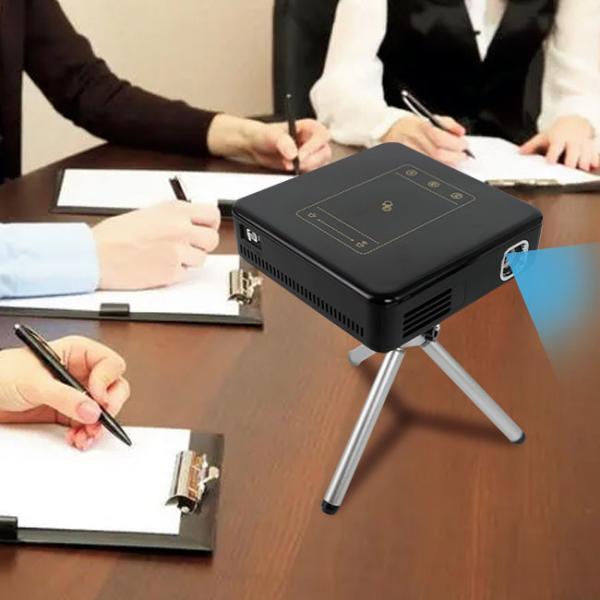 RK3328 Smart Wifi Android Touch Projector Build In Speaker 1*3W