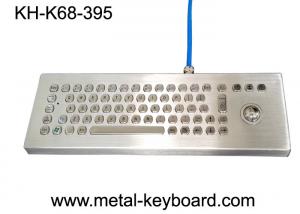 Buy cheap Waterproof Desktop Metal Computer Keyboard with Laser Trackball , Rugged Keyboard product
