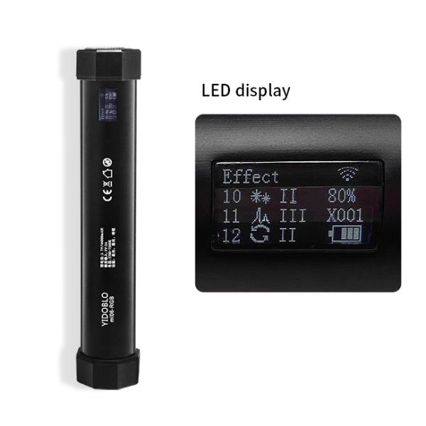 Mini RGB Color Tube Light Portable Handheld LED Light Stick With Battery 6w 2800K 7500K 14 Effects