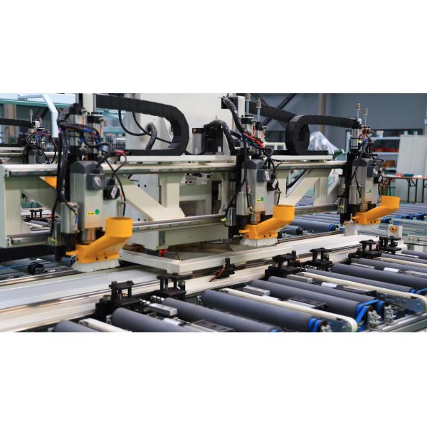 High Precision WPC Door Frame Machine Making Equipment Lock Tongue Hinge Processing Center