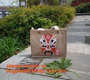 China Cheap Natural Recycle Foldable Carry Jute Shopping Bags Manufacturer,Eco-friendly Tiny Jute Gift Bag, Customize jute bag on sale