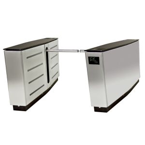 Buy cheap Luxurious Fingerprint Scanner Biometric Drop Arm Turnstile Barrier Gate product