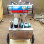 Single Bucket Portable Vacuum Pump Milking Machine With 250 l / Min Vacuum Pump
