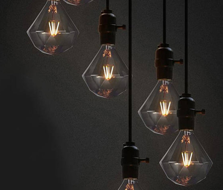 E27 8W Edison Decorative Filament Light Bulbs Amber 2200k LED Lamp