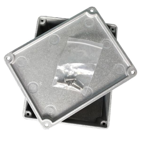 Quality Custom Drilled Aluminum Instrument Enclosure Stone Vibration Grinding Surface for sale