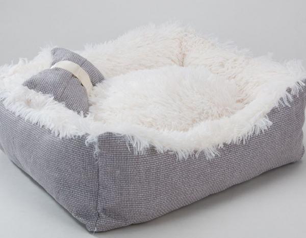 Cute Design Fleece Bows Pet Pads Cushion Warm Dog Beds