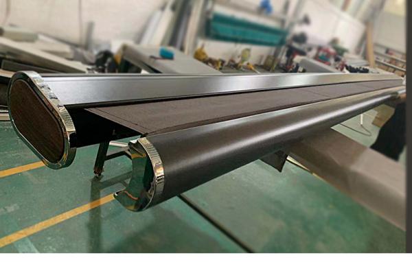 retractable awning fold arm full cassette awning LED aluminum frame awning
